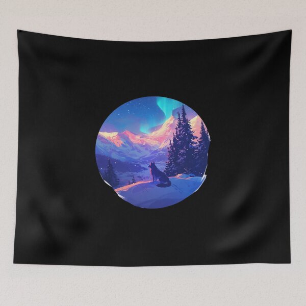 Item preview, Winter vibes // German Shepard // Polar lights // Winter mood designed and sold by SMARTKIT  DESIGNAGENCY.