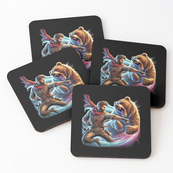 Item preview, Epic Man vs. Bear Showdown - Dynamic Action Design designed and sold by love3617.