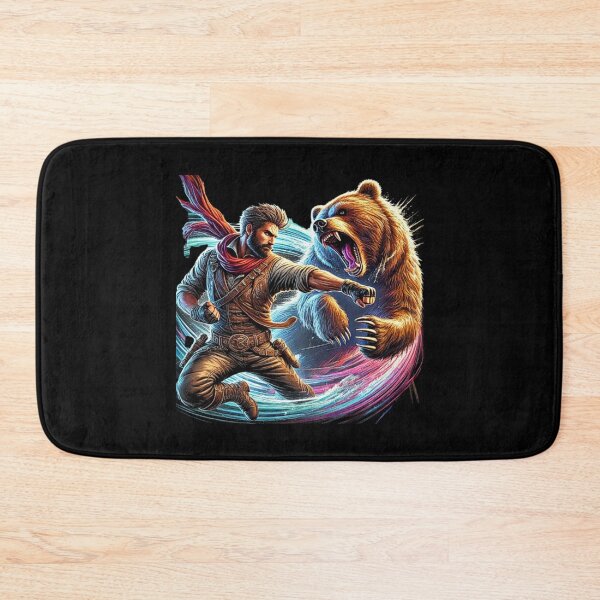 Item preview, Epic Man vs. Bear Showdown - Dynamic Action Design designed and sold by love3617.