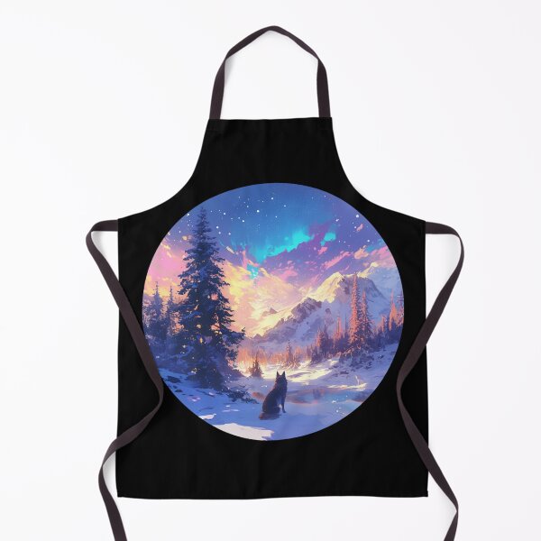 Item preview, Winter vibes // German Shepard // Polar lights // Winter mood designed and sold by SMARTKIT DESIGNAGENCY.
