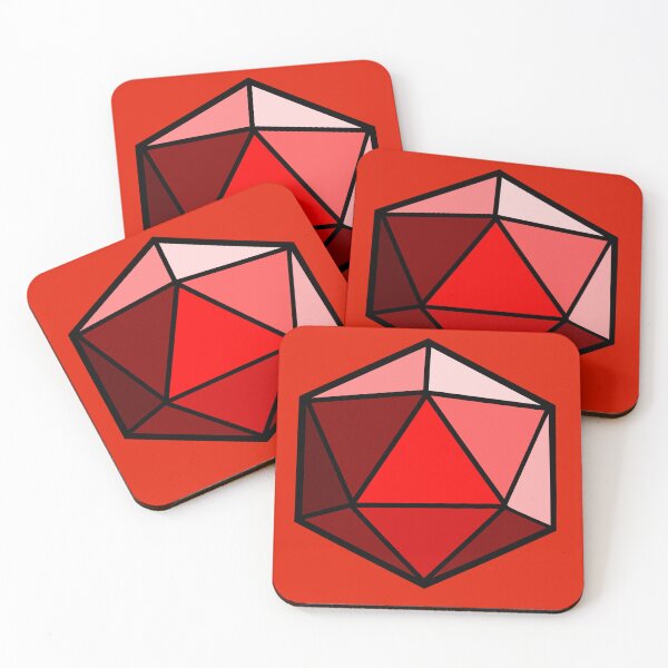 Item preview, D20 Dice (Red) designed and sold by CrewDutler.