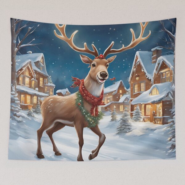 Item preview, Joyful Reindeer Spreading Christmas Cheer  designed and sold by changemylife.