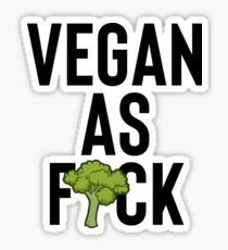 Vegan AF Broccoli ~ Vegetarian Food Vegetables Sticker