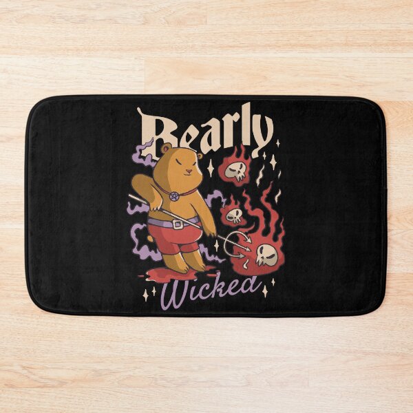 Item preview, Wicked Bear Halloween Cartoon Art Design designed and sold by DrawHandArt.