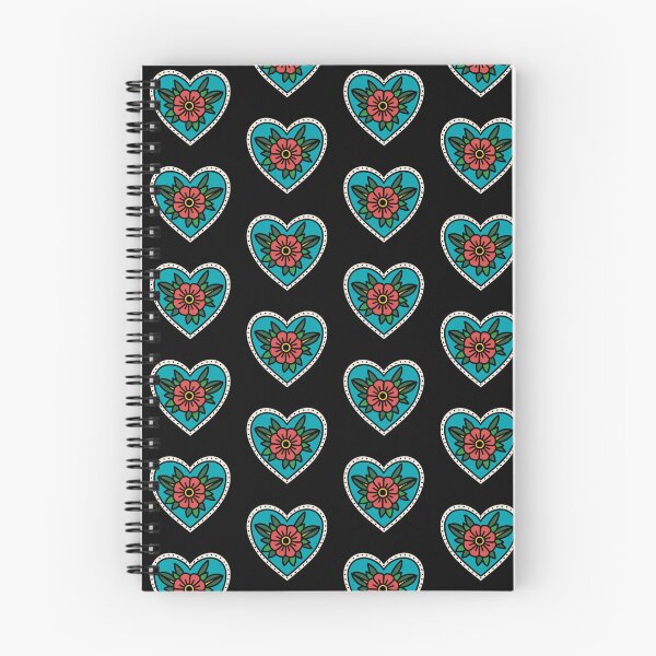 Item preview, American Traditional Tattoo Flower Heart designed and sold by HoneyHouseInk.