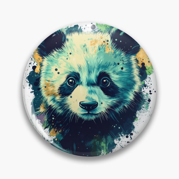 Item preview, Vibrant Panda Splash Art for Animal Lovers designed and sold by ArtRealms.