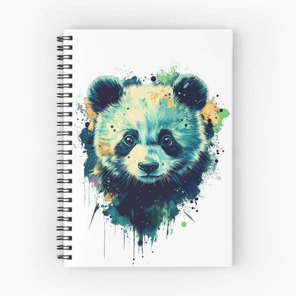 Item preview, Vibrant Panda Splash Art for Animal Lovers designed and sold by ArtRealms.