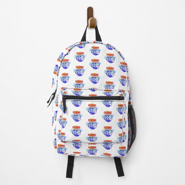 Item preview, Fishing for Fishies Red Blue Art designed and sold by Modern-Tropical.