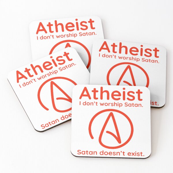 Item preview, Atheist I don’t worship Satan  designed and sold by Rachel the Artist .