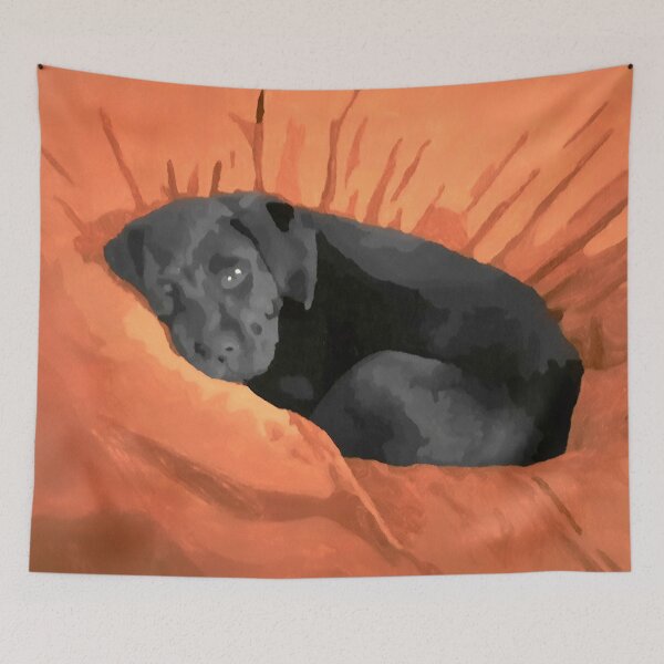 Item preview, Puppy on a Beanbag Chair designed and sold by Ísabella Ævarsdóttir.