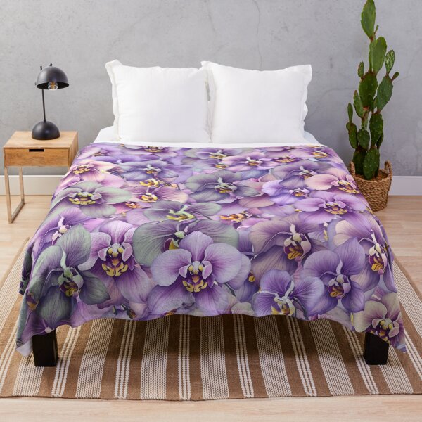 Item preview, Violet Orchid Pattern. Purple Orchid background. Orchid Petals pattern. designed and sold by DesignHouse07.