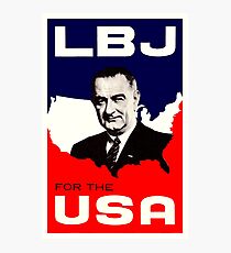 1964 LBJ for the USA Photographic Print