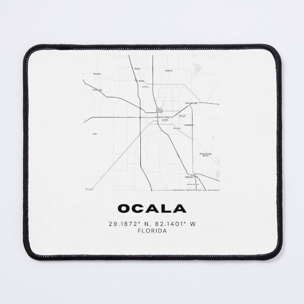 Item preview, Minimalist Ocala Map Art - Florida City Coordinates Design designed and sold by RM-Journey.