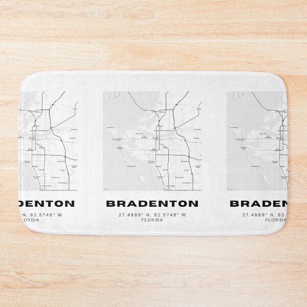 Item preview, Minimalist Bradenton Map Art - Florida City Coordinates Design designed and sold by RM-Journey.