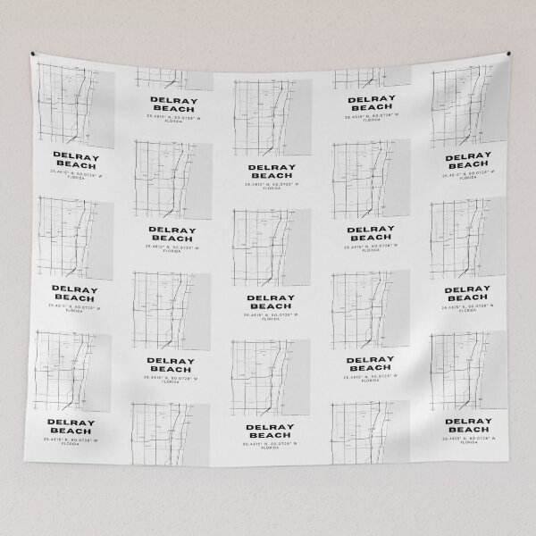 Item preview, Minimalist Delray Beach Map Art - Florida City Coordinates Design designed and sold by RM-Journey.