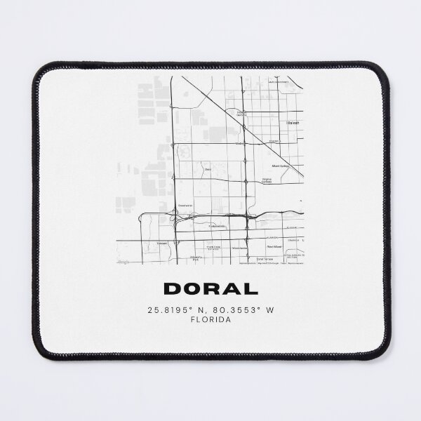 Item preview, Minimalist Doral Map Art - Florida City Coordinates Design designed and sold by RM-Journey.