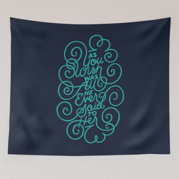 Item preview, All He Ever Said To Her Teal designed and sold by polliadesign.
