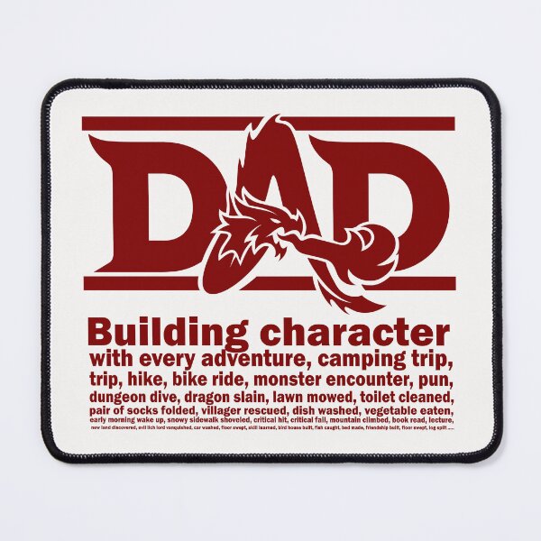 Item preview, DND DAD - Building Character (red) designed and sold by CrewDutler.