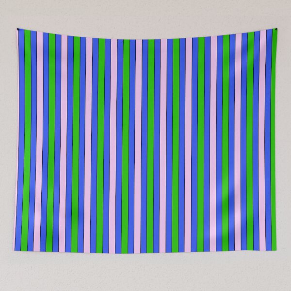Item preview, Pink Lime Green and Blue Stripe Repeat Pattern designed and sold by Sharon Schwalbe.
