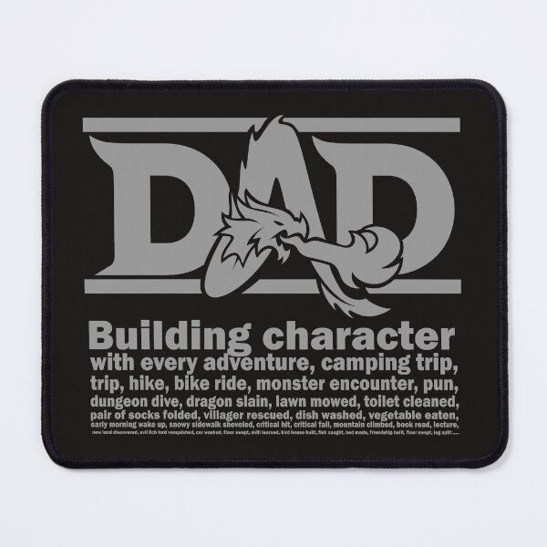 Item preview, DND DAD - Building Character (gray) designed and sold by CrewDutler.