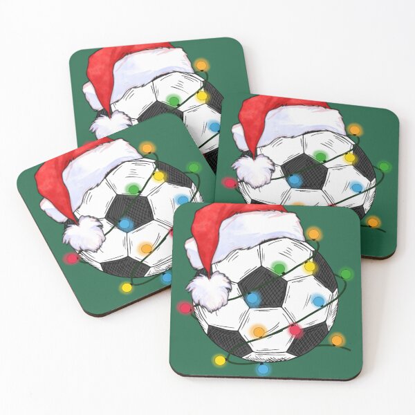 Item preview, Extra festive soccer Christmas soccer Santa Hat gift Men Woman Kids.  designed and sold by Taylor  ART.