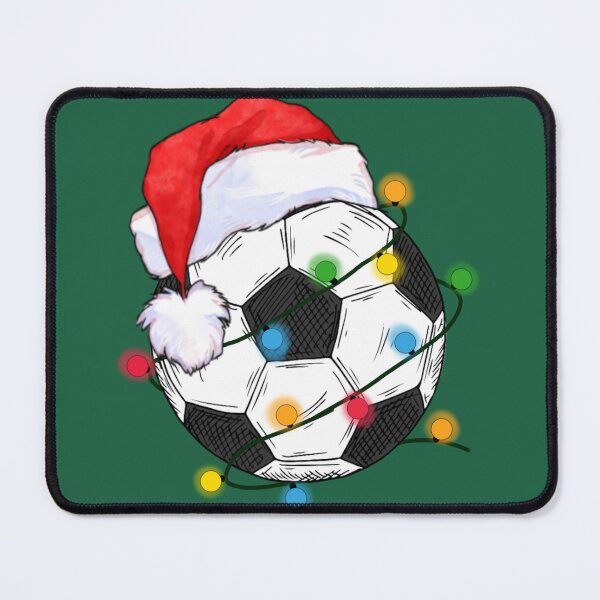 Item preview, Extra festive soccer Christmas soccer Santa Hat gift Men Woman Kids.  designed and sold by Taylor  ART.