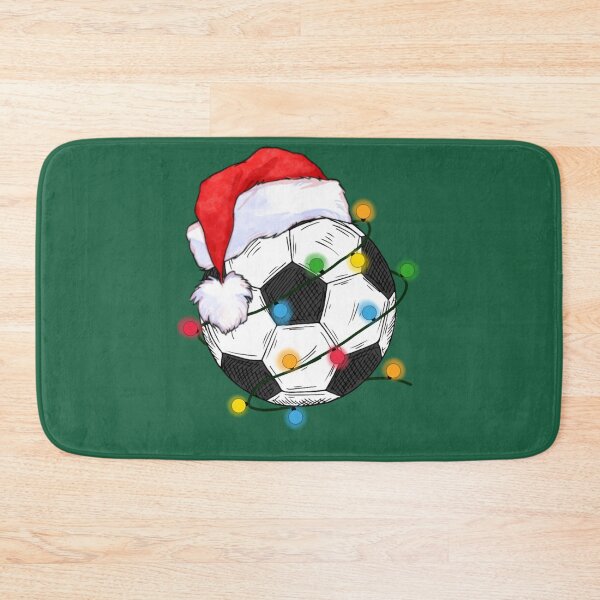 Item preview, Extra festive soccer Christmas soccer Santa Hat gift Men Woman Kids.  designed and sold by Taylor  ART.