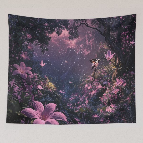 Item preview, Enchanted Garden: Dance of the Hummingbirds designed and sold by oanaunciuleanu.