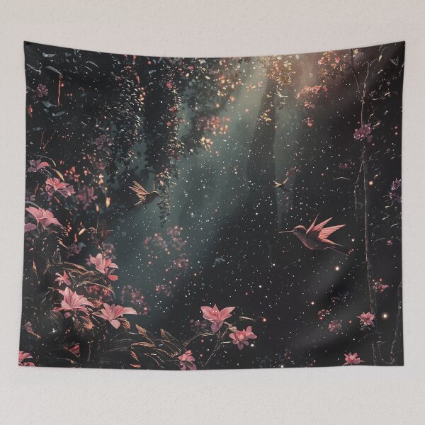 Item preview, Enchanted Garden: Dance of the Hummingbirds designed and sold by oanaunciuleanu.