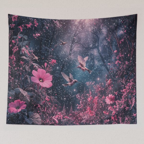 Item preview, Enchanted Garden: Dance of the Hummingbirds designed and sold by oanaunciuleanu.
