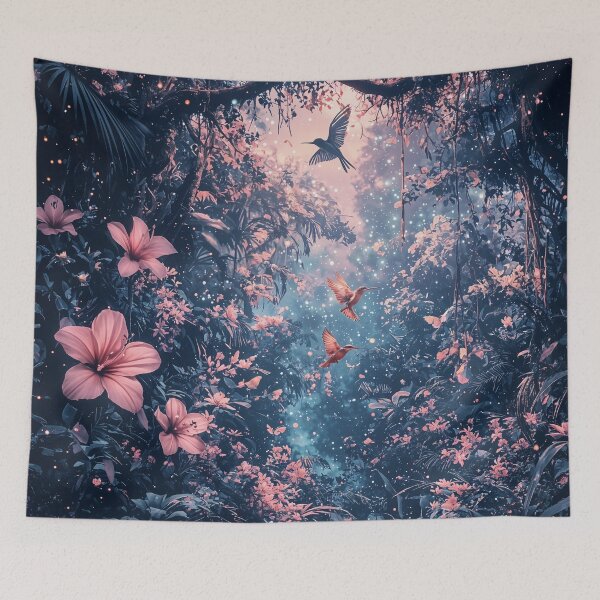 Item preview, Enchanted Garden: Dance of the Hummingbirds designed and sold by oanaunciuleanu.