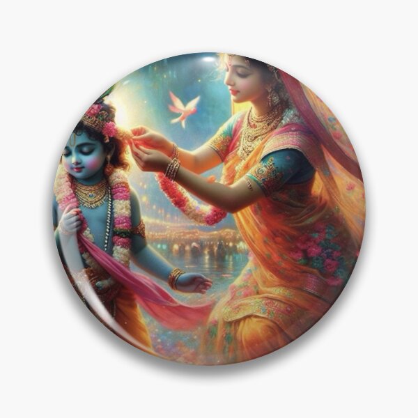 Item preview, Krishna and Yasoda designed and sold by AngeliqueArt.