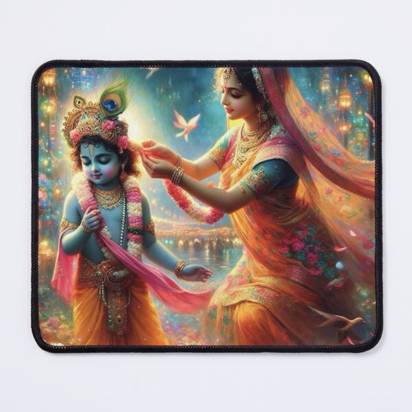 Item preview, Krishna and Yasoda designed and sold by AngeliqueArt.