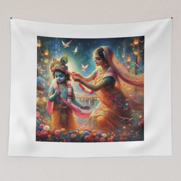 Item preview, Krishna and Yasoda designed and sold by AngeliqueArt.