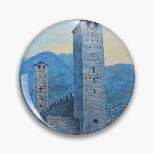 Artikelvorschau, Ölgemälde - Castelgrande, Bellinzona, Schweiz entworfen und verkauft von Igor Pozdnyakov.