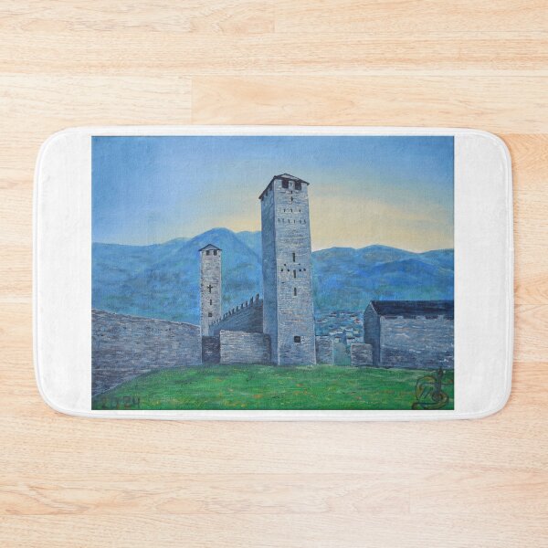 Item preview, Oil painting - Castelgrande, Bellinzona, Switzerland designed and sold by Igor Pozdnyakov.
