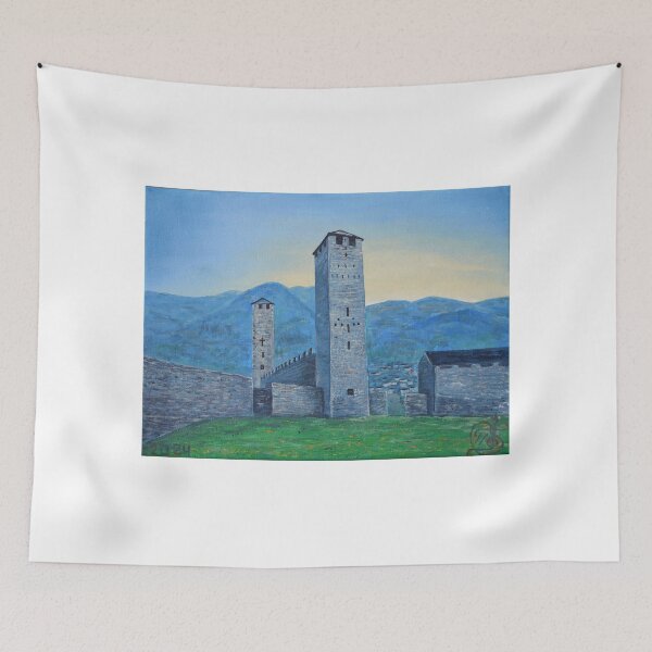 Item preview, Oil painting - Castelgrande, Bellinzona, Switzerland designed and sold by Igor Pozdnyakov.