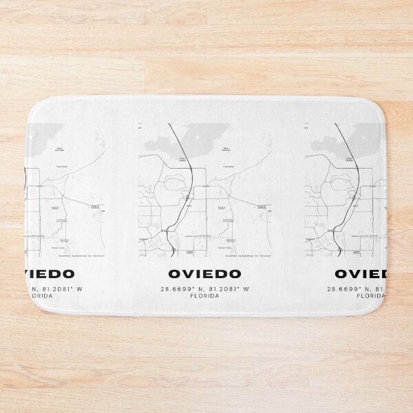 Item preview, Minimalist Oviedo Map Art - Florida City Coordinates Design designed and sold by RM-Journey.