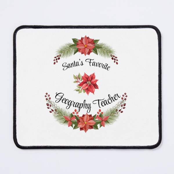 Item preview, Santa's favorite Geography Teacher designed and sold by M1234s.