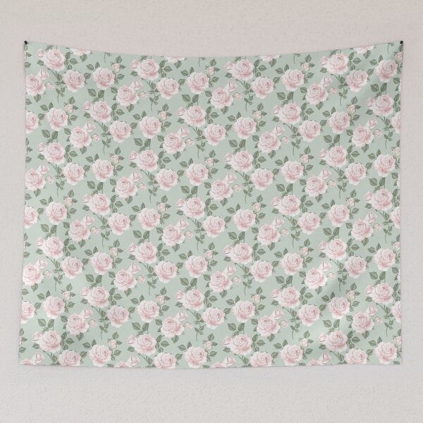 Item preview, Intertwining Roses on Green designed and sold by chrisdembinski.