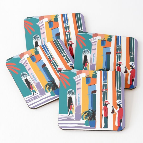 Item preview, Colorful Cuba Street, Havana lifestyle designed and sold by PalmitoDecor.