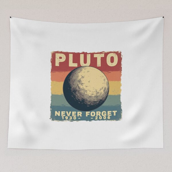 Item preview, Pluto Never Forget Vintage Astronomy Design designed and sold by Alex Songs.