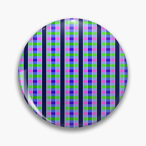 Item preview, Blue Stripe with Bright Plaid Repeat Pattern designed and sold by Sharon Schwalbe.