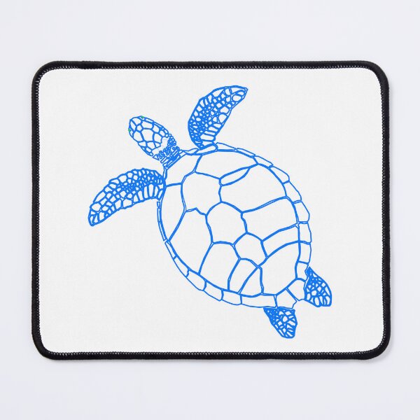 Item preview, Sea Turtle Detail in Blue designed and sold by RedFishyTee.
