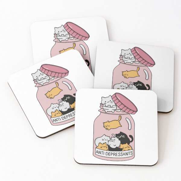 Item preview, Cat Antidepressants (Pink) designed and sold by YumeKurenai.