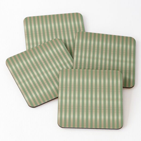 Item preview, Metallic Look Gold and Green Striped Seamless Pattern designed and sold by JadeRyder.