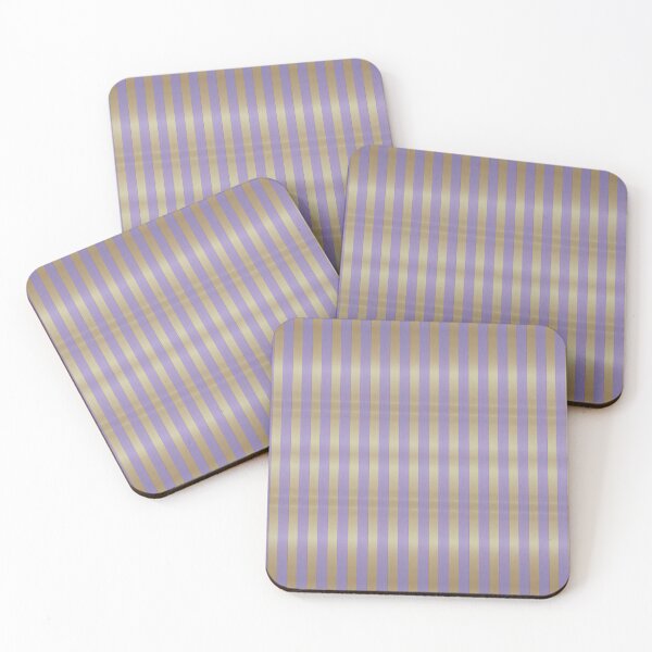 Item preview, Metallic Look Gold and Lavender Striped Seamless Pattern designed and sold by JadeRyder.