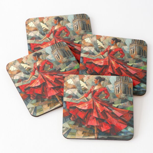 Item preview, Flamenco in Cubism – The Spirit of Sevilla in Bold Geometries designed and sold by daila70.