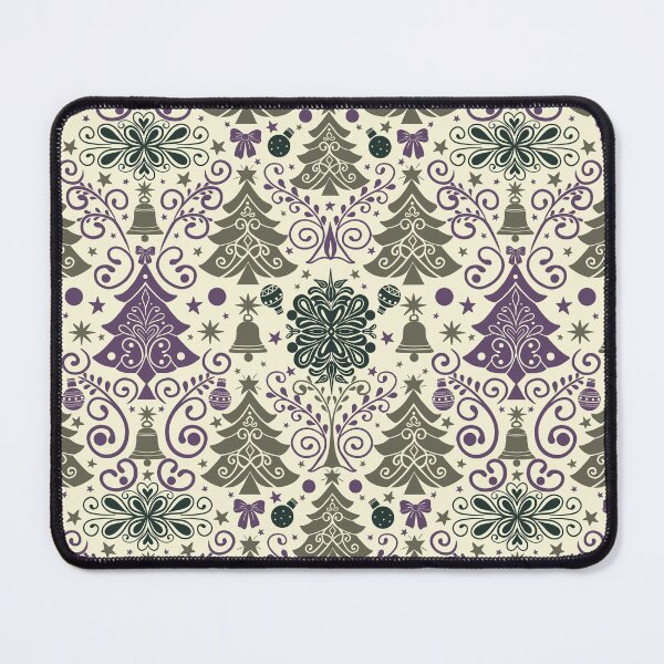 Item preview, Christmas Tree Wonderland - Cream - Dark Blue - Greyish - Purple designed and sold by Fezzyboo.