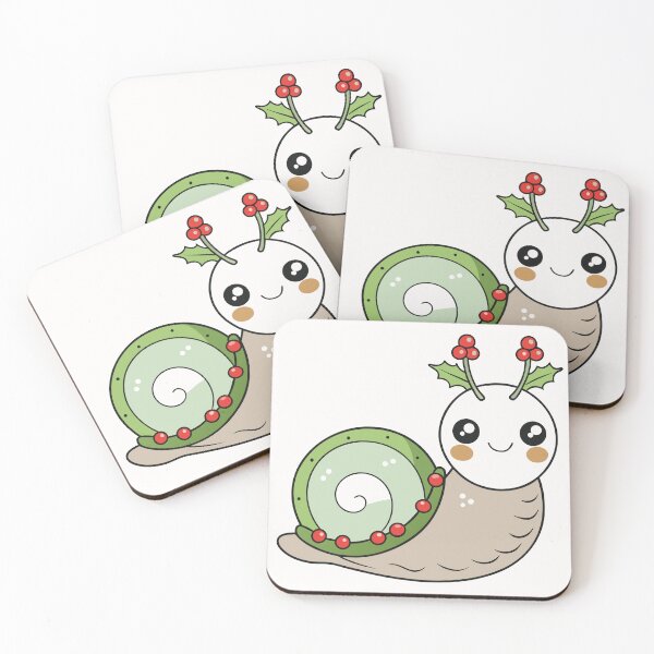Item preview, Tiny Snail with a Festive Wreath Shell designed and sold by omerfdln34.